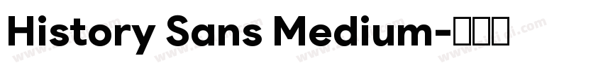 History Sans Medium字体转换